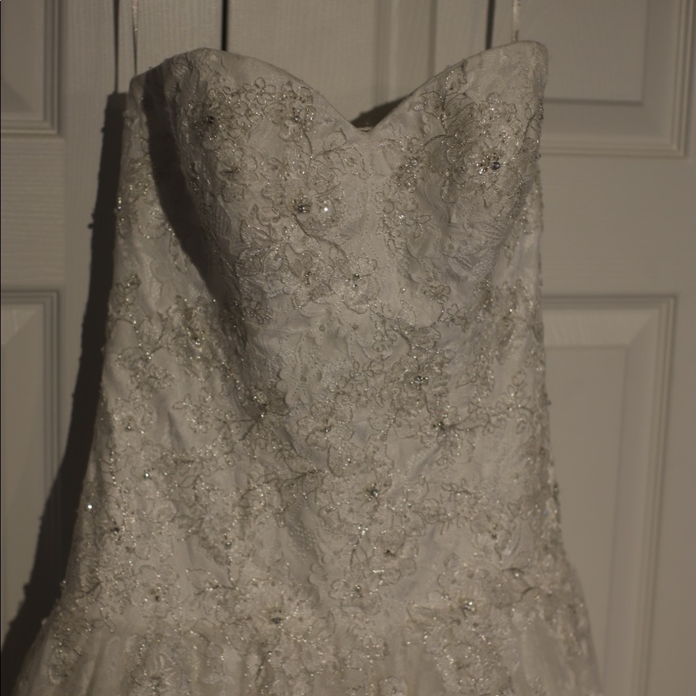 David’s bridal wedding dress & veil